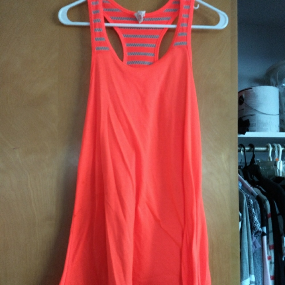 Bright pink swimsuit cover up